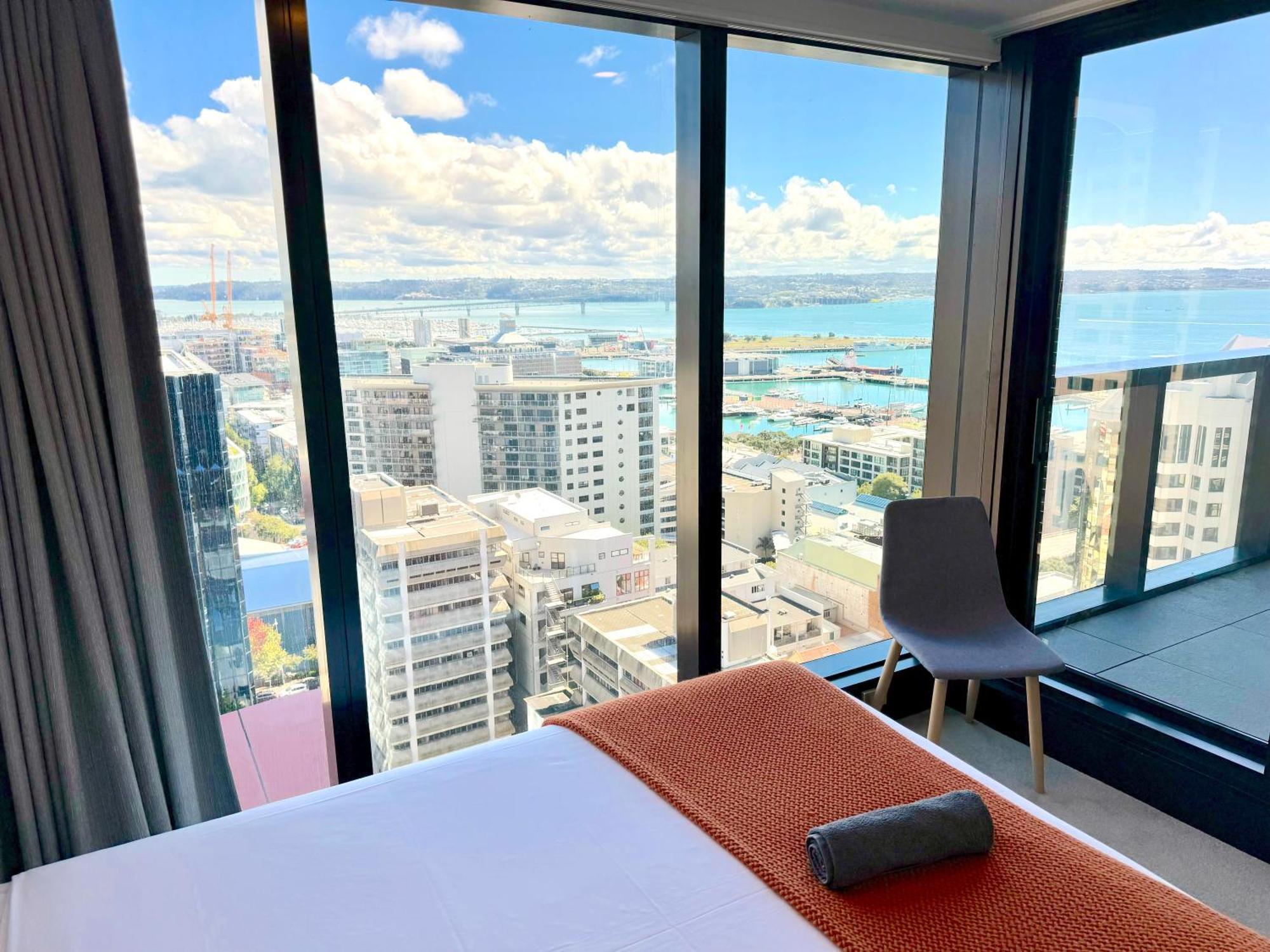 Ferienwohnung Magnificent Skytower, Sea, Habour View In Cbd Auckland Exterior foto